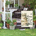 AVOIN colorlife Wedding Garden Flag 12x18 Inch Double Sided Floral Outdoor