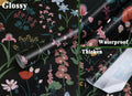 Dimoon 236x16.1 Floral Peel and Stick Wallpaper Black Green Waterproof