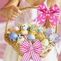 Pineraap Easter Wired Ribbon 2.5in x 10yd Pink Stripe 2 Rolls