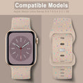 Vancle Apple Watch Band Silicone Sport Loop Milk Tea 38-49mm