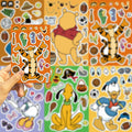 TaDadaPAO Cartoon Sticker Sheets 16 Count Red Anime Craft Party Supplies