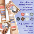 UCANBE All-In-One Makeup Kit 4 Eyeshadows 1 Blush 1 Bronzer 1 Highlighter