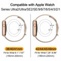 Vancle Apple Watch Band Silicone Sport Loop Milk Tea 38-49mm