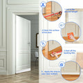Under Door Draft Stopper Door Sweep Weather Stripping Seal Transparent 78in