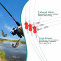 AIRKOUL 24PCS Nylon Fishing Leader Rigs with Swivels Snaps Beads