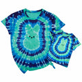 Happy Easter Women's Tie Dye Bunny Graphic T-Shirt Short Sleeve Size 5T