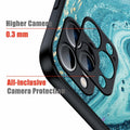 Tabavsit iPhone 15 Pro Max Case Blue Marble Shockproof Protective Cover