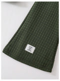 SOLY HUX Girl's Waffle Knit Hoodie Set 2PC Army Green Size 8Y