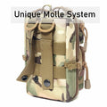 Tactical Molle Compact EDC Tool Pouch Bag US Flag Patch CP Mini Utility