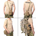 Tactical Molle Compact EDC Tool Pouch Bag US Flag Patch CP Mini Utility