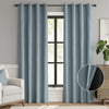 jinchan Blackout Thermal Insulated Faux Linen Curtain 90in Greige 1 Panel