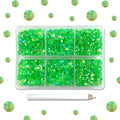 AB Rhinestones 4mm Flatback Jelly & Clear Pink 3000pcs Craft Gems