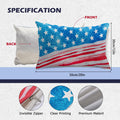 CHANGE MOORE 4th of July Patriotic Throw Pillow Cover 20x12 USA 1pcs