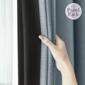 jinchan Blackout Thermal Insulated Faux Linen Curtain 90in Greige 1 Panel