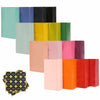 qiqee 32Pcs Treat Paper Bags Mini Snack 5.1x3.1x9.4in Rainbow Colors