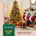 Klikel Reindeer Stocking Holder Set of 3 Deer and Sleigh for Mantel
