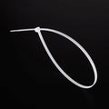 MECCANIXITY 3/16x18in Nylon Cable Zip Ties Self-Locking White 100pcs