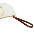 Glamlily Gold Initial I Personalized Makeup Bag White 10x3x6 In