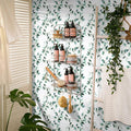Erfoni Floral Peel and Stick Wallpaper 17.7x118.1 Black Yellow Boho Decor