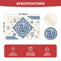 Artoid Mode Zodiac Snake Lantern Red Round Placemats 14in Set of 4