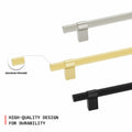 homdiy 15 Pack Brushed Nickel Cabinet Handles 128mm T Bar Silver