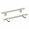 homdiy 15 Pack Brushed Nickel Cabinet Handles 128mm T Bar Silver