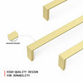 homdiy 10Pack 5in Matte Black Cabinet Handles 128mm Hole Centers