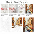 ZRIZQ Paint by Number Kit for Adults 12x16 Canvas City Colorful Box