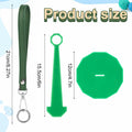 Portable Wrist Yarn Holder Leather Band Acrylic Stand Dark Green
