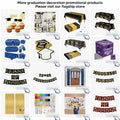 OHOME Graduation Banner 2025 Blue Congrats Grad Backdrop Party Decor