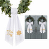 2 Pack Wreath Sash Boxwood Snowflake Christmas Garland Front Door Decor