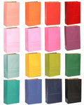 qiqee 32Pcs Treat Paper Bags Mini Snack 5.1x3.1x9.4in Rainbow Colors