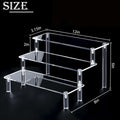 TECHSHARE Clear Acrylic 3-Tier Display Stand Organizer Transparent