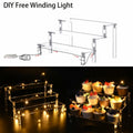 TECHSHARE Clear Acrylic 3-Tier Display Stand Organizer Transparent