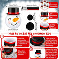Riakrum 12 Pcs Winter Snowman Paper Lanterns Hanging Christmas Ornaments