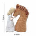 Horse Gifts Girl Embrace Horse Figurine Statue Home Decor Keepsake