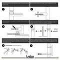 Leulan 5-Pack Black Knurled Cabinet Knobs Matte Drawer Pulls for Kitchen