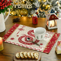 Artoid Mode Zodiac Snake 2025 Placemats Set of 4 12x18in Lunar Table Mats