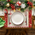 Artoid Mode Zodiac Snake 2025 Placemats Set of 4 12x18in Lunar Table Mats