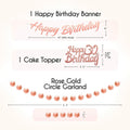 EpiqueOne 41-Piece Rose Gold 30th Birthday Party Decorations for Women