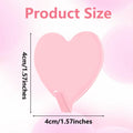 COMNICO 6 Pack Heart Shaped Stainless Steel Adhesive Hooks Silver