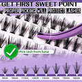 B&Qaugen Lash Extension Kit 280PCS 30D Soft D Curl Manga Black