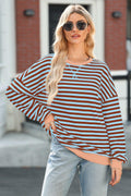AlvaQ Women's Oversized Sweatshirt Round Neck Long Sleeve Pink Size S