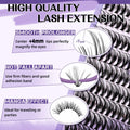 B&Qaugen Lash Extension Kit 280PCS 30D Soft D Curl Manga Black