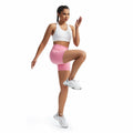 Athletic Shorts Women Gym Yoga Workout High Waisted Pink Size XS
