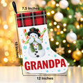 TSUYAWU Grandpa Christmas Stocking Xmas Decoration 18x12 Inch Fireplace
