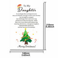TI-EDC Sentimental Christmas Cards for Daughter - Merry Xmas Gifts