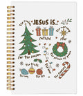 Ecezatik Christmas Notebook Jesus Is the Season 5.5x8.3 Inch Spiral