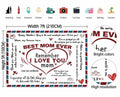 PGSWEER Mother's Day Backdrop 7x5FT Love Heart Banner Photo Booth Props