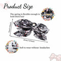 Hadutrek Bow Hair Clips Large 3PCS Black Green Red for Thick Hair Women